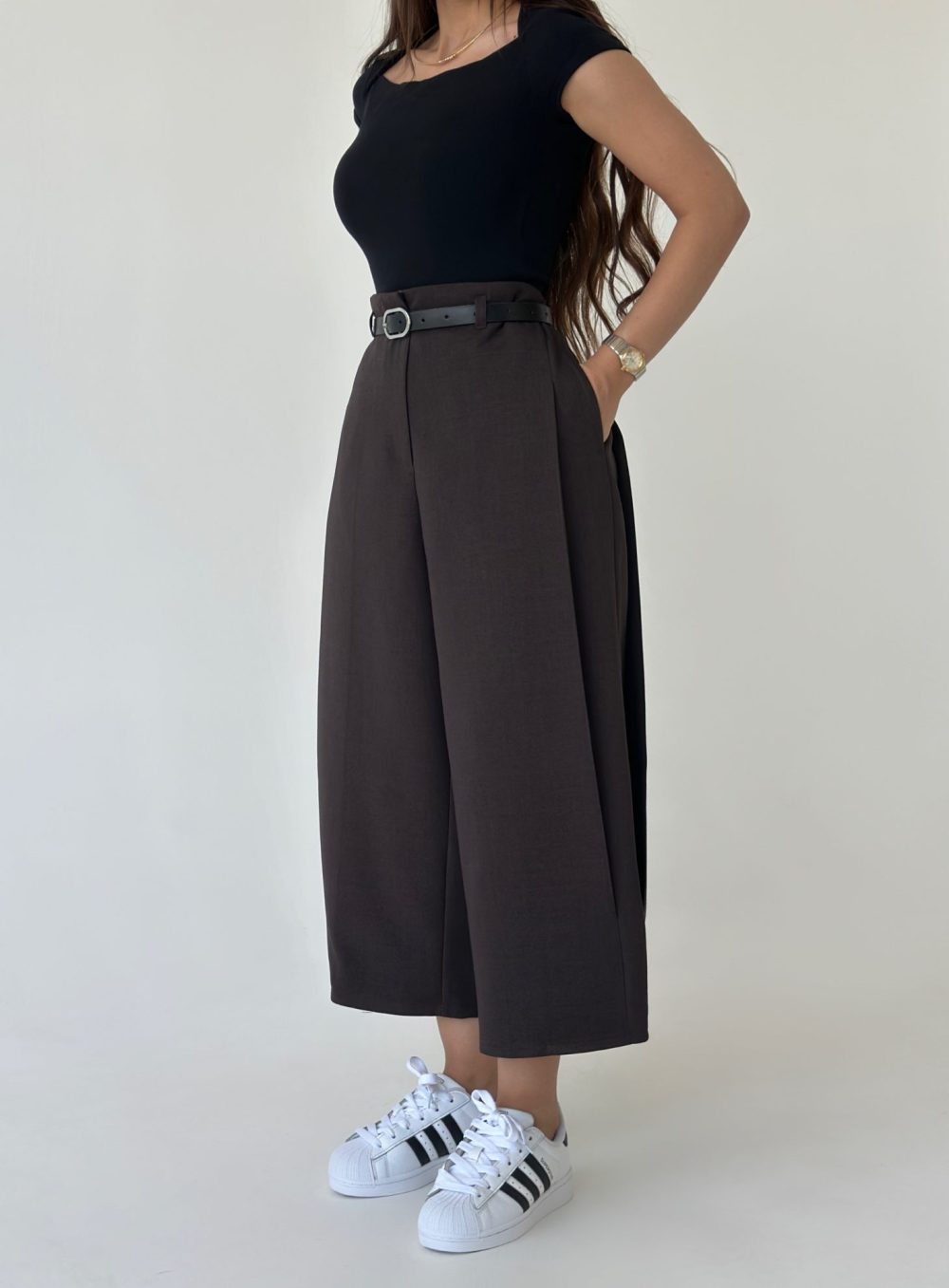 شلوار واید کراپ یونا - Image 37